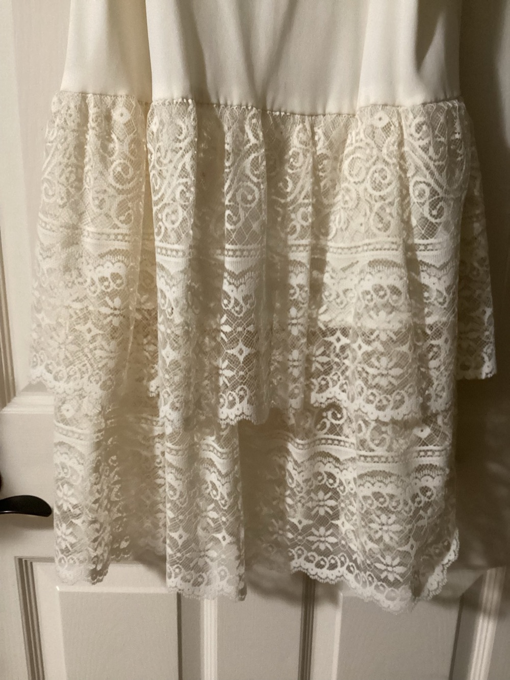 Vintage White Lace Slip Dress W/ Top by GlenRob - Picture 5 of 6